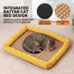 Rattan Style Cooling Cat Bed